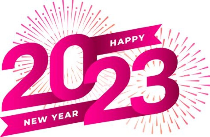 Happy New Year 2023 PNG Image, New Year Creative Golden Texture 2023