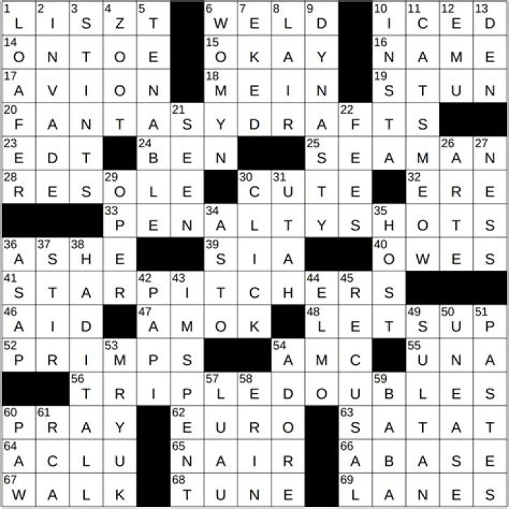 Hems counterpart NYT Crossword Clue