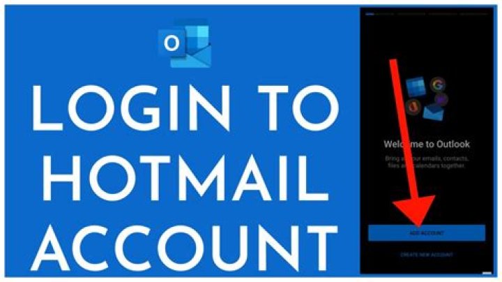 Hotmail Login (2023) How To Login Sign In To Hotmail/Outlook Account
