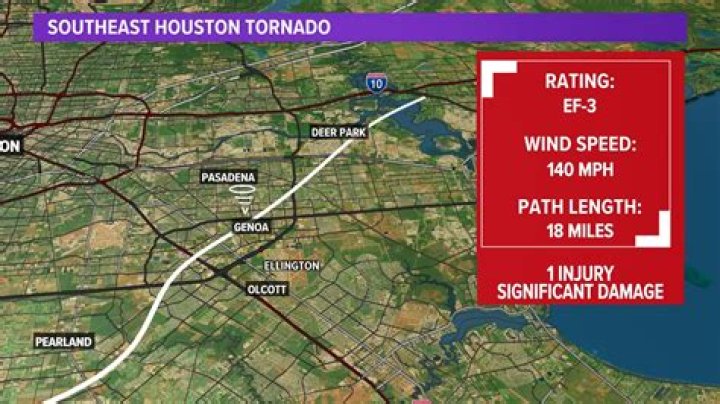 Houston Tornado 2024 Path Joli Amandie