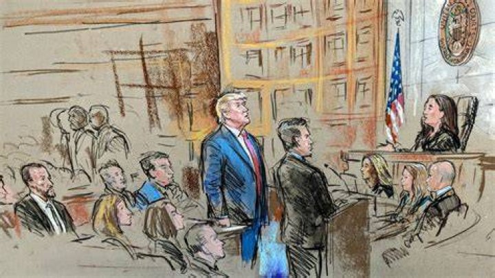 How a Trump courtroom sketch became a milestone New Yorker cover The