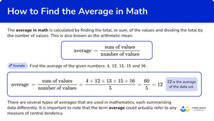 How to calculate averages, mean, median, mode and range BBC Bitesize