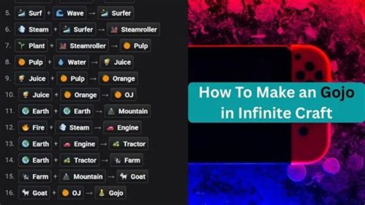 How to make Gojo in Infinite Craft Dot Esports