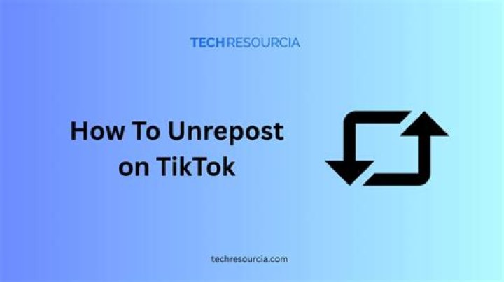 How to UnRepost on TikTok (Undo, Delete & Remove Video)