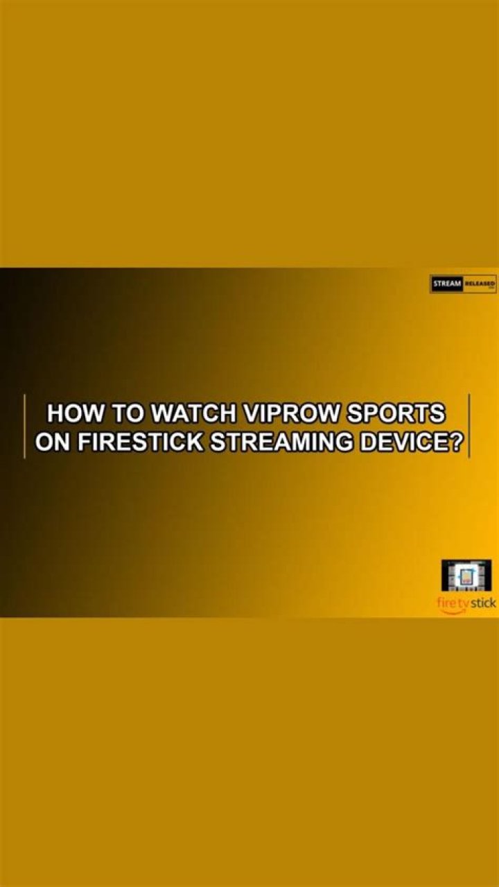 How to Watch VIPRow Sports on FireStick (2024)