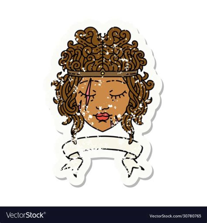 Human barbarian character with banner Royalty Free Vector