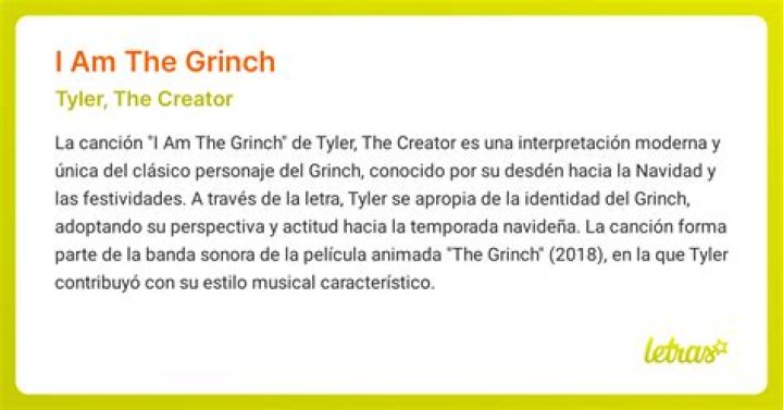 I AM THE GRINCH (SIGNIFICADO) Tyler, The Creator