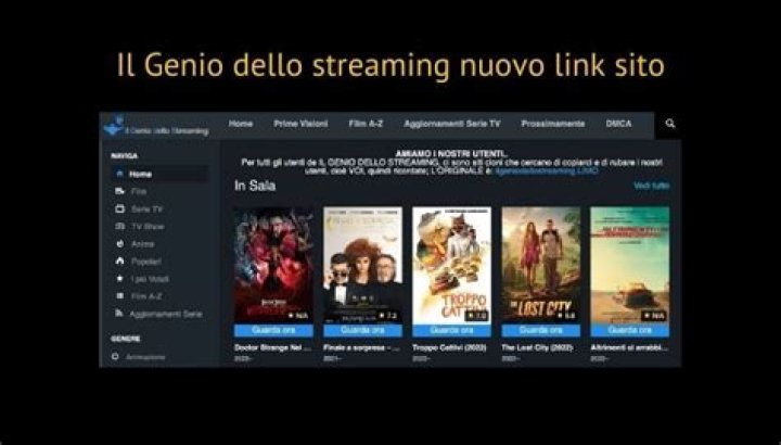 Il Genio dello Streaming Nuovo indirizzo 2020 &bull;