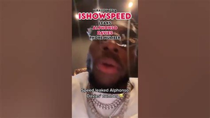 IShowSpeed Leaks Alphonso Davies Phone Number!😱 YouTube