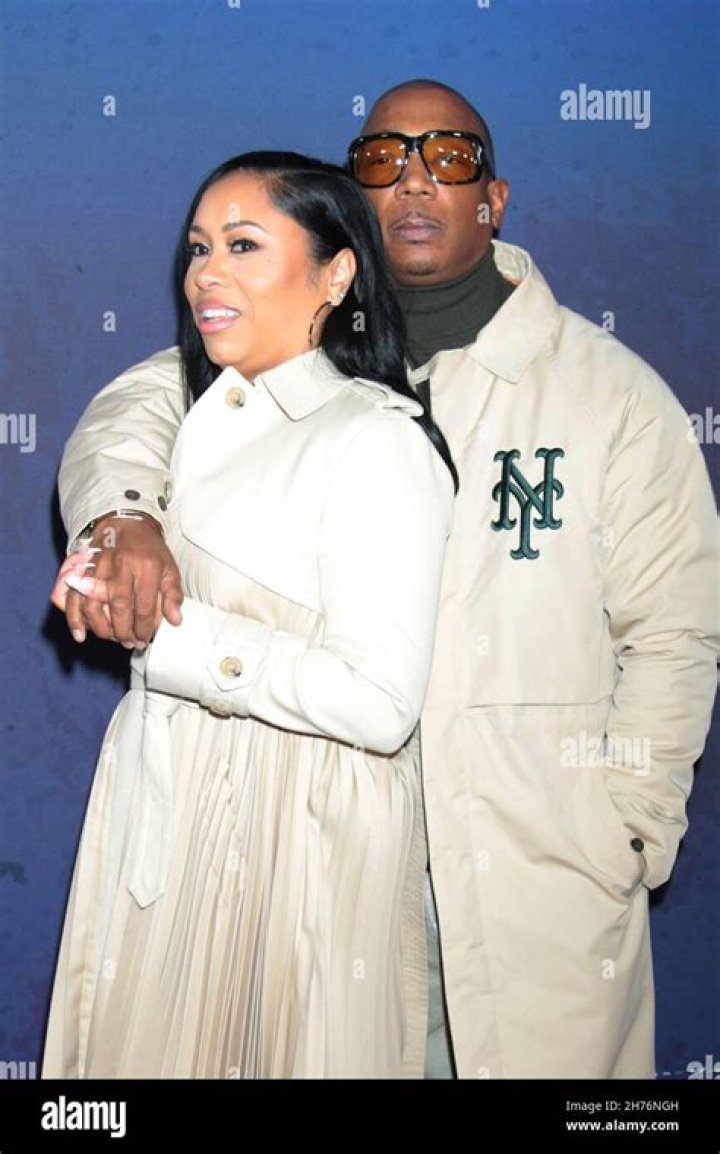 Ja Rule and wife Aisha Atkins arrive at Diddy's FinnaGetLoose VMA