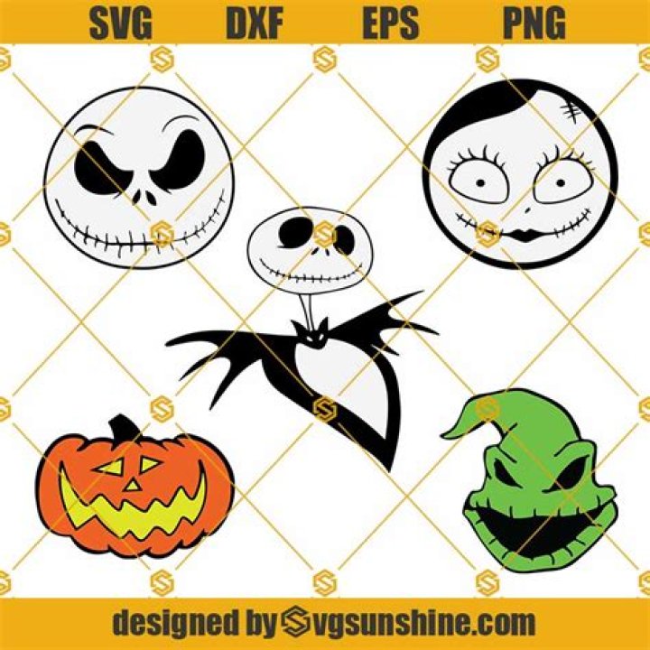 Jack Skellington Face SVG, Sally Face SVG, Oogie Boogie, 44 OFF