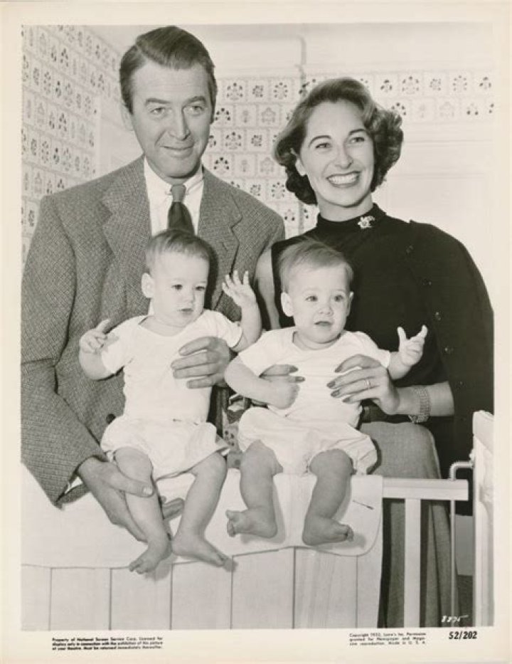 James Stewart with his children Photo Print (24 x 30)
