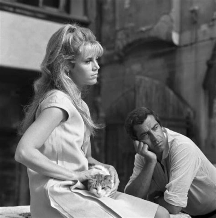 Jane Fonda and Roger Vadim with their daughter Vanessa Vadim at home in the countryside near