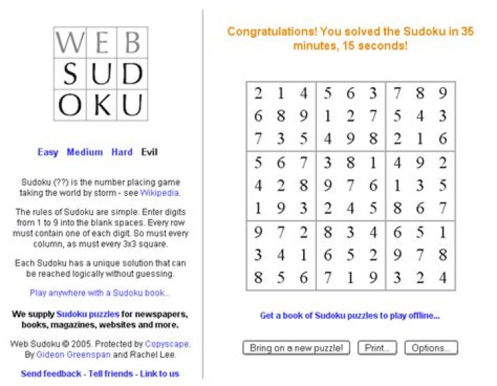 Japanese Sudoku, free to play on the web