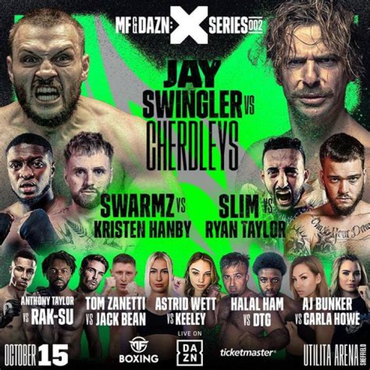 Jay Swingler vs Cherdleys Full Card Confirmed