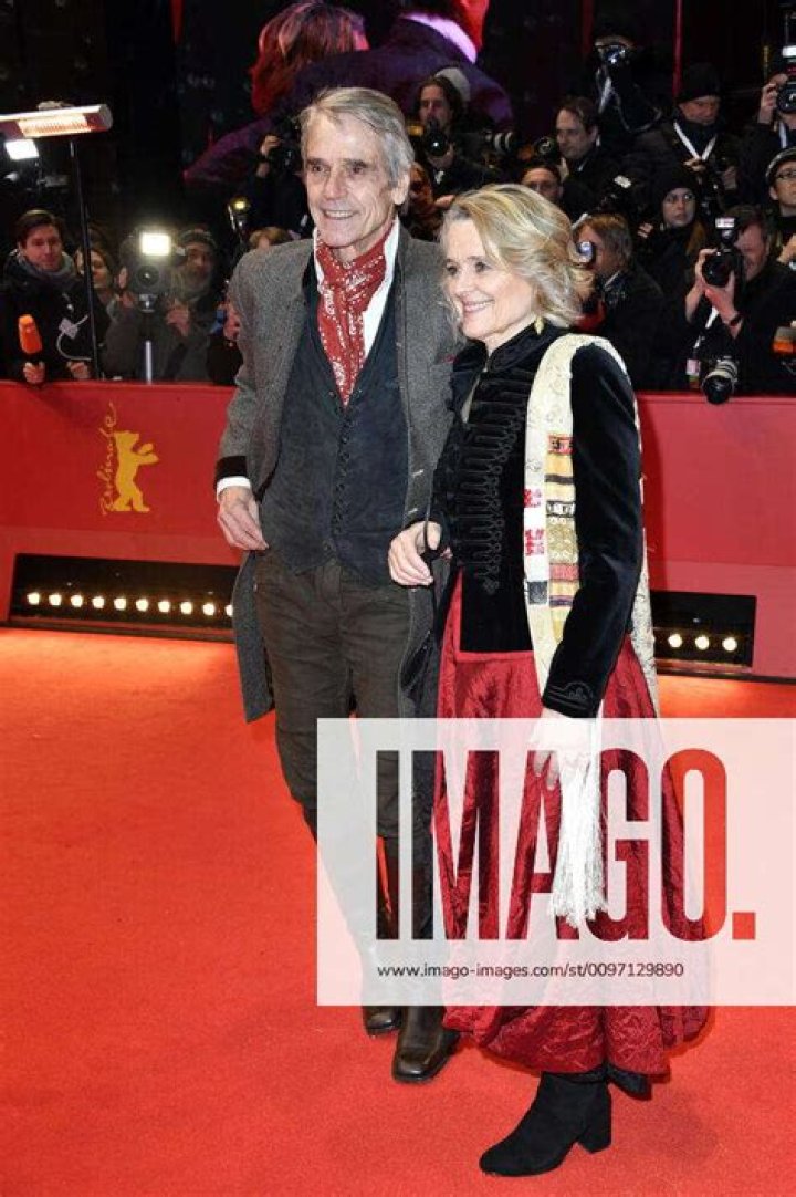 Jeremy Irons seen on a rare public outing with wife Sinead Cusack