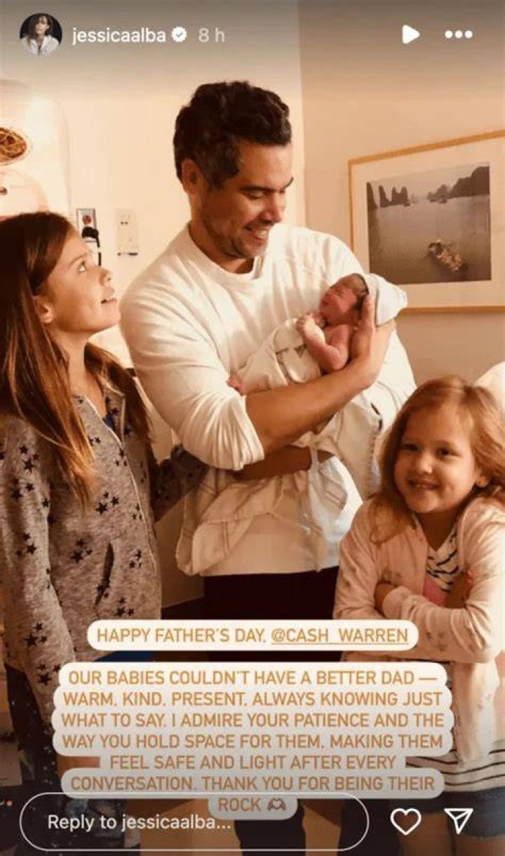 Jessica Alba celebrates Father's Day with Cash Warren at the Four
