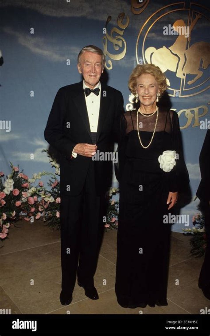 Jimmy Stewart with wife Gloria during the filming of &ldquo;The Man From