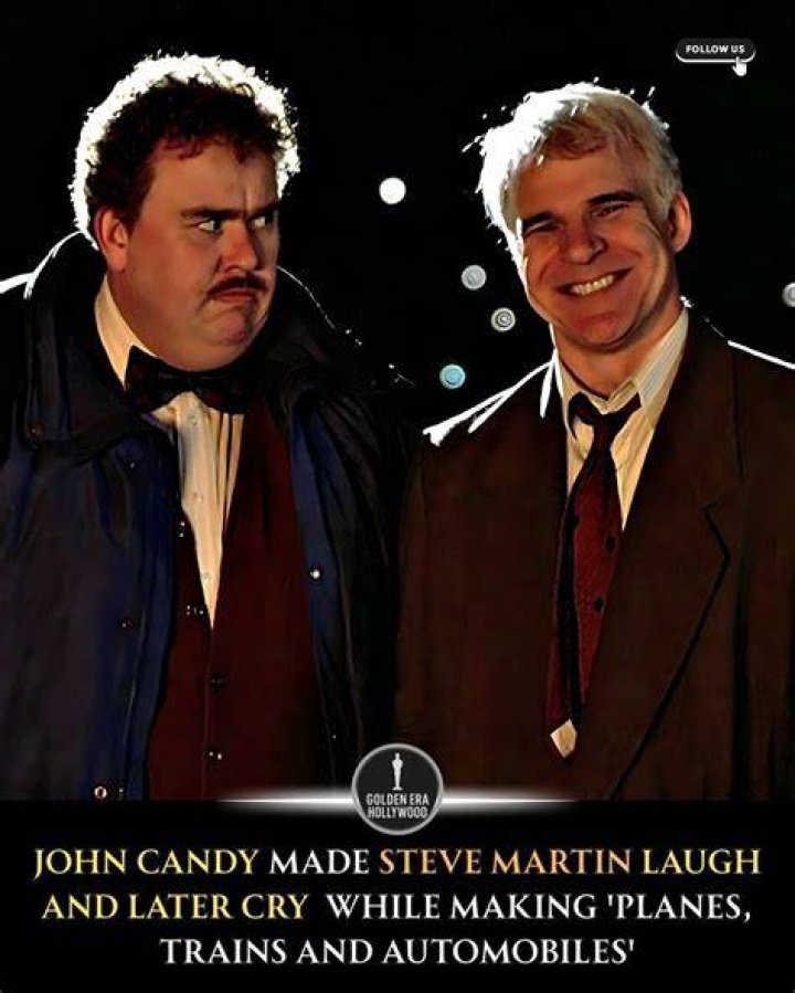 John Candy, Steve Martin, and John Hughes making the best Thanksgiving