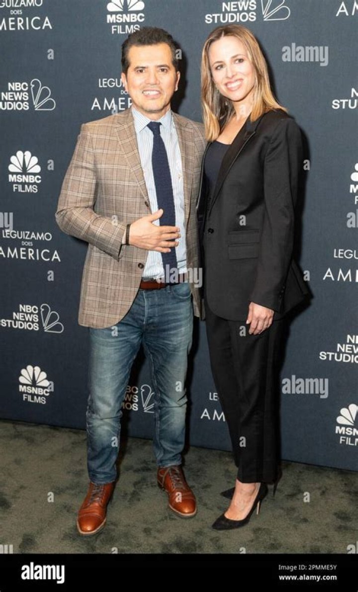 John Leguizamo and Alicia Menendez attend Leguizamo Does America TV