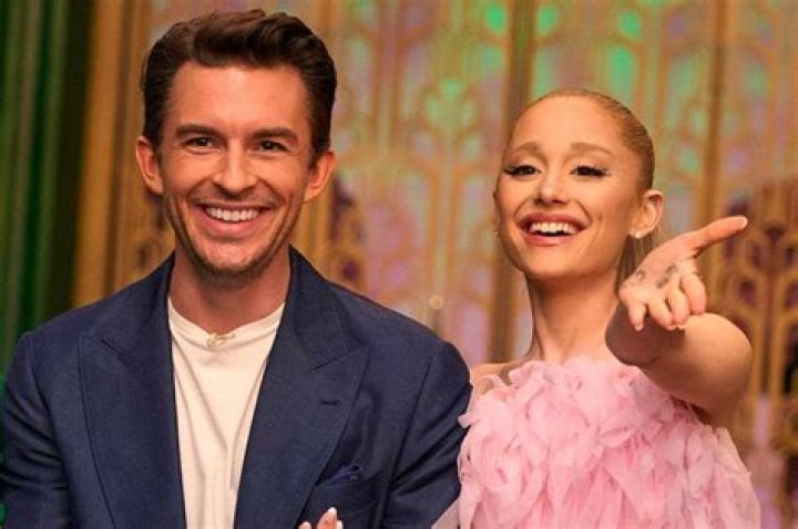 Jonathan Bailey and Ariana Grande on Wicked Set POPSUGAR Entertainment UK