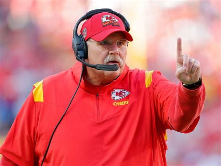 Kansas City Chiefs coach Andy Reid's mustache freezes with icicles on