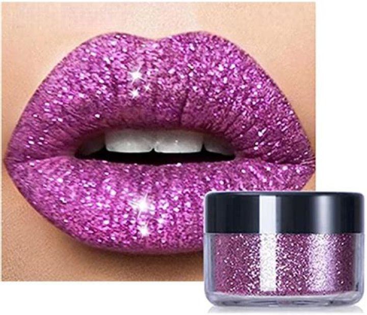 Kawaii Kisses Glitter Lip Kit 4 Colors Glitter Lip Kit Gloss,Shiny