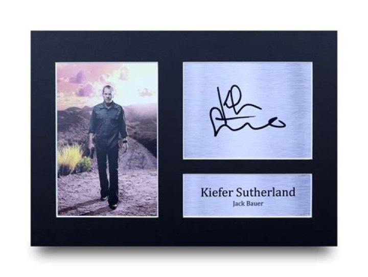 Kiefer Sutherland autograph InPerson signed photograph