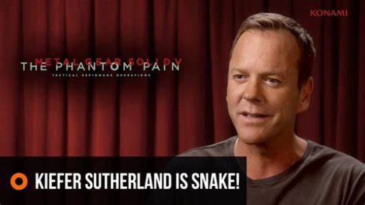 Kiefer Sutherland is Snake's new voice actor in Metal Gear Solid 5 The