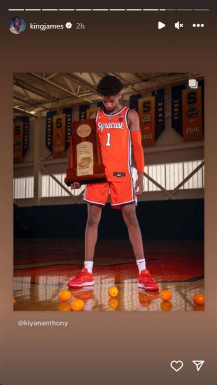 Kiyan Anthony hints following Carmelo Anthony's footsteps at Syracuse