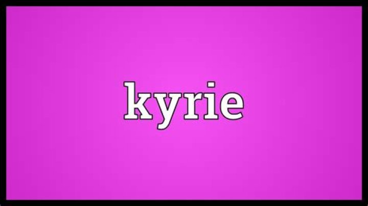 Kyrie Meaning YouTube