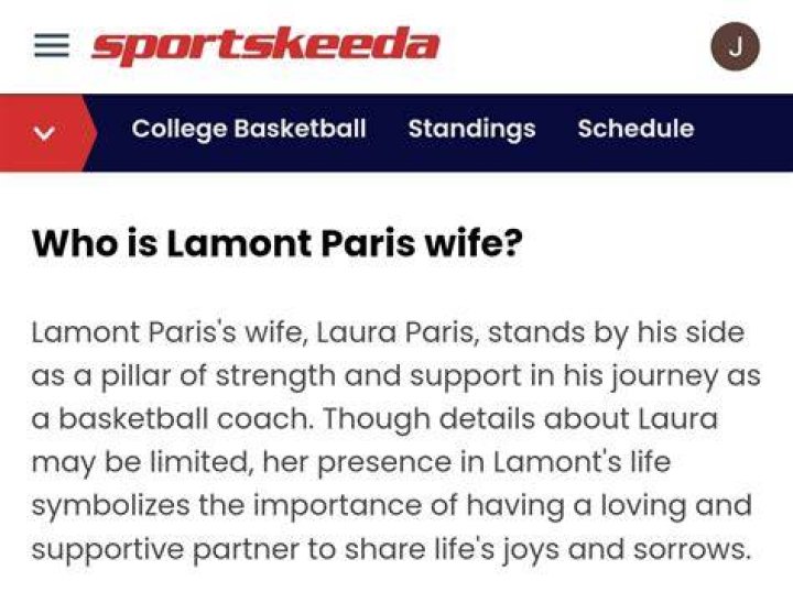 Lamont Paris Wife Is The Coach Married? Past Relations JoltVib