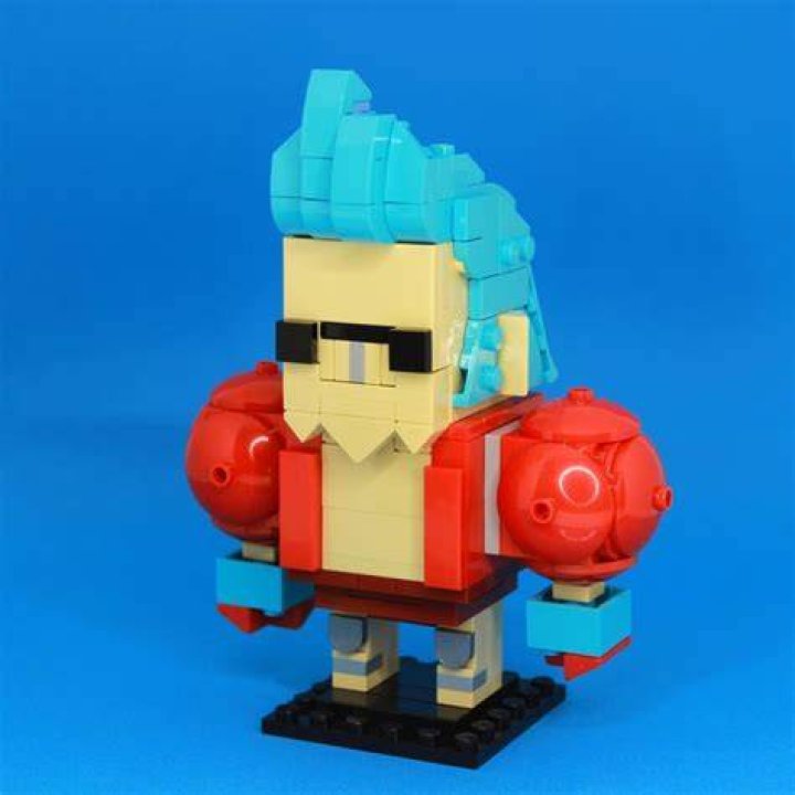 LEGO MOC BrickHeadz Franky (One Piece) by Leewan Rebrickable Build