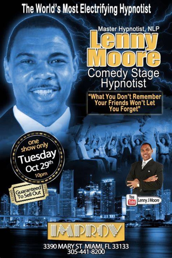 LENNY MOORE MASTER HYPNOTIST BIOGRAPHY AND HISTORY Dr Lenny Moore