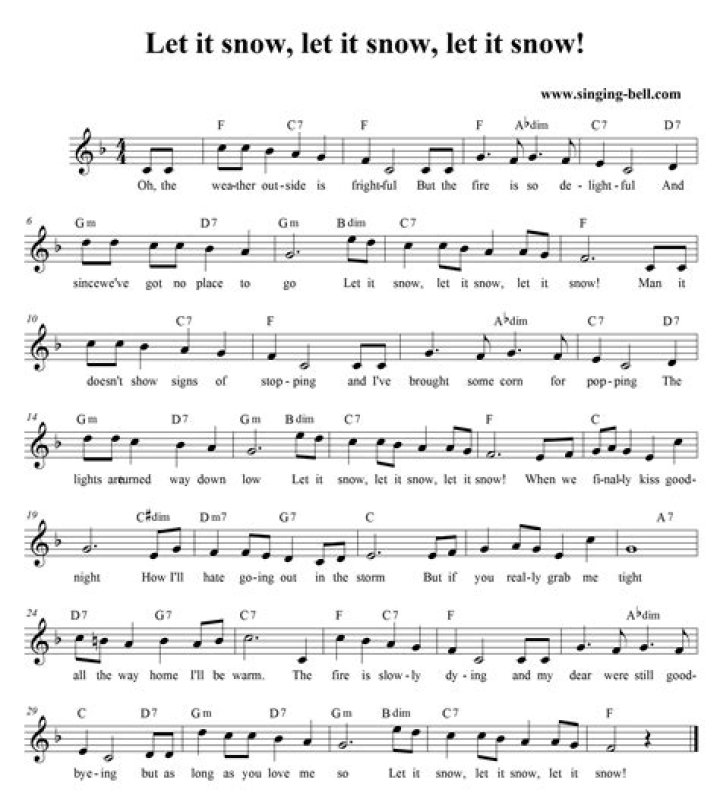 Let It Snow! Let It Snow! Let It Snow! Lyrics A Winter Romance Dean