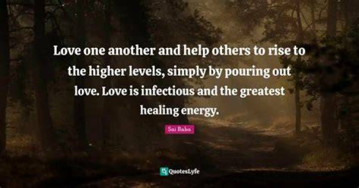 Love one another and help others to rise to the higher levels, simply