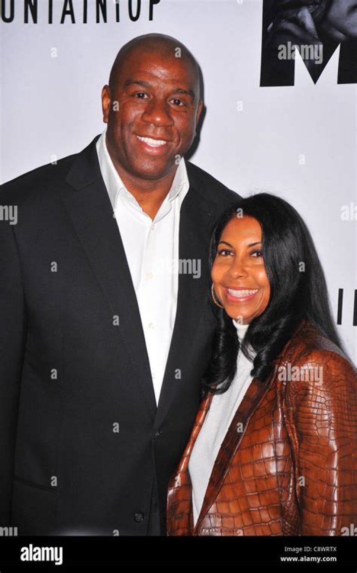 Magic Johnson, Earlitha Kelly in attendance for THE MOUNTAINTOP Stock