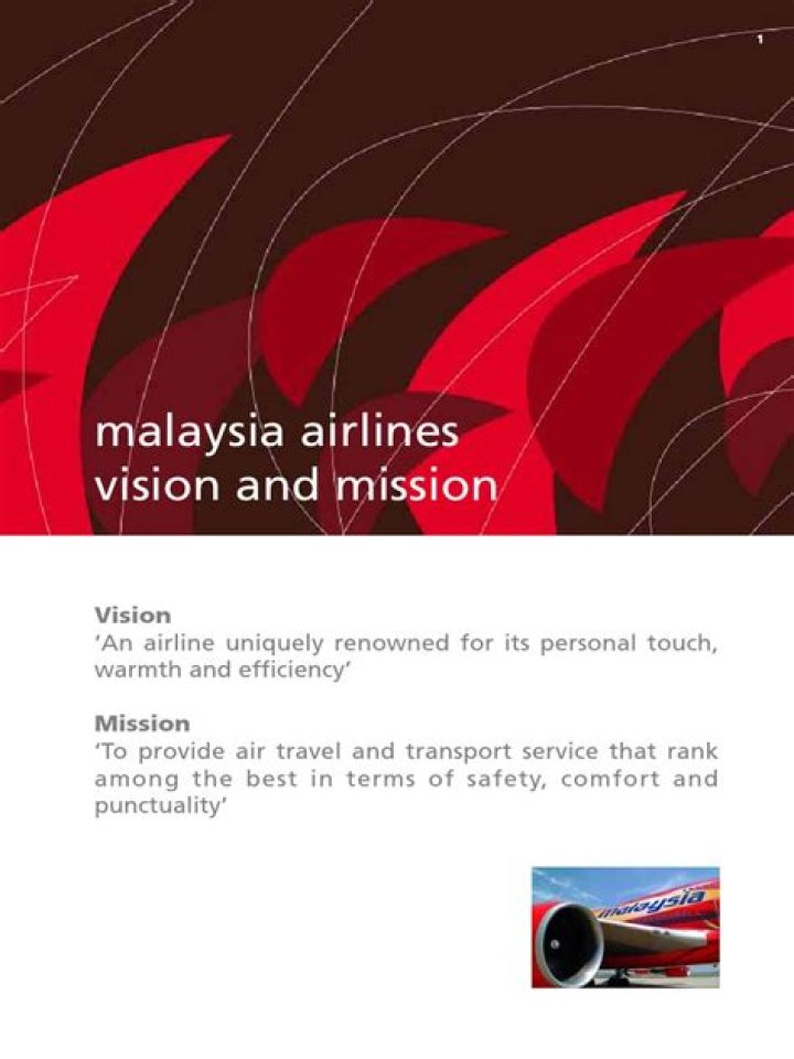 Malaysia airlines vision and mission statement. Malaysia airlines