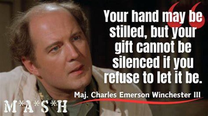 mash M*A*S*H Charles Winchester