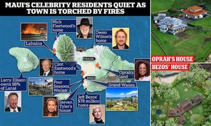 Maui fires far from celebrity homes singled out in viral posts