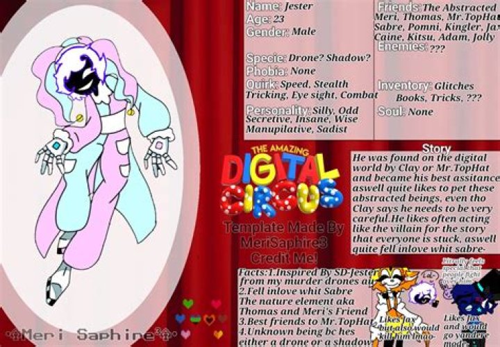 Meet Jester! [The Amazing Digital Circus] by MeriSaphire3 on DeviantArt