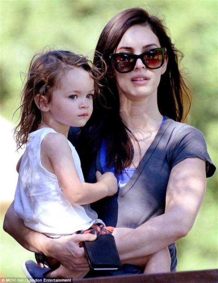 Megan Fox and her son Noah leaving the Park Lipstick Alley