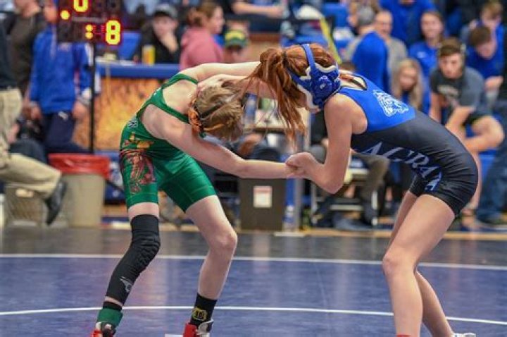 Men Wrestling Women she's got him