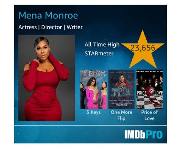 Mena Monroe Net Worth 2024 Career, Husband, Age, Height and Others