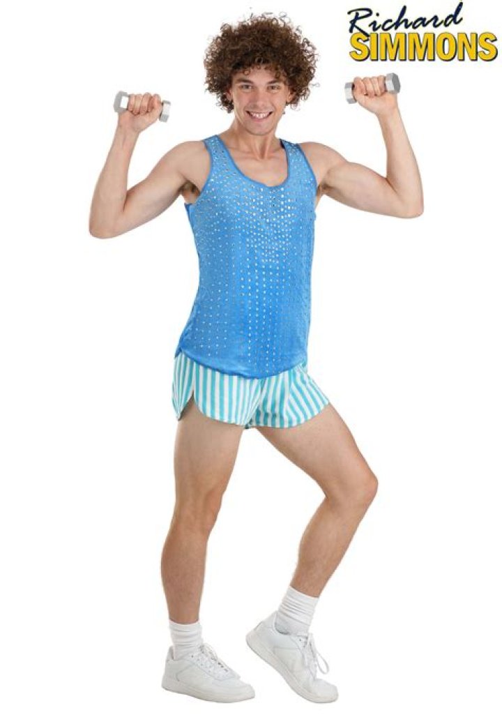 Mens Exercise Maniac Richard Simmons Costume 80s Athlete One Size for