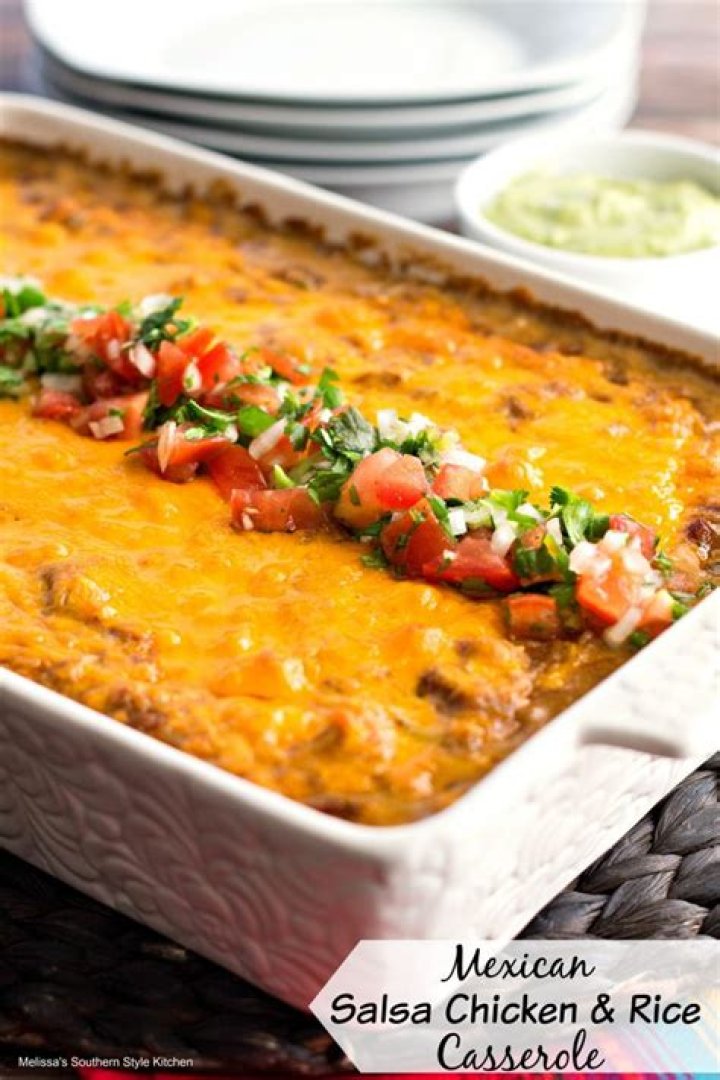 Mexican Salsa Chicken and Rice Casserole