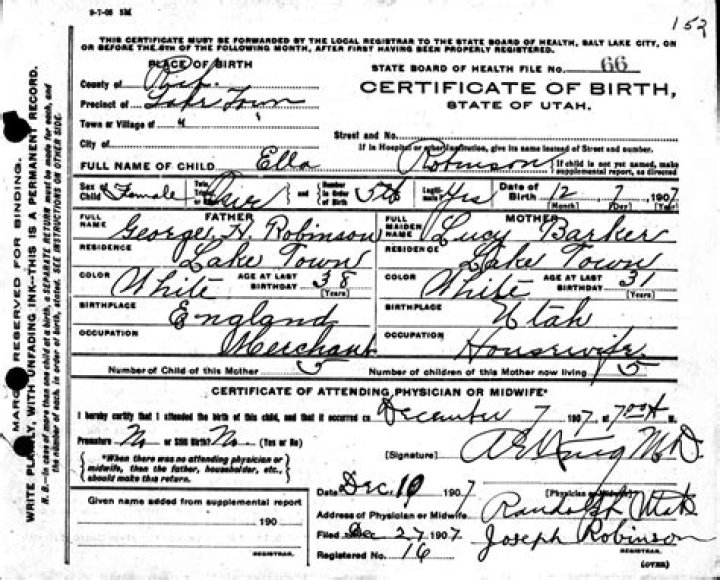 Michael Lavon Robinson Birth Certificate