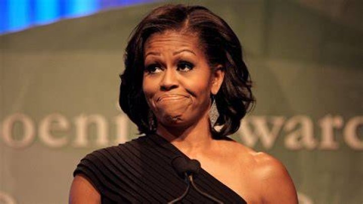 Michelle Obama confronts protester