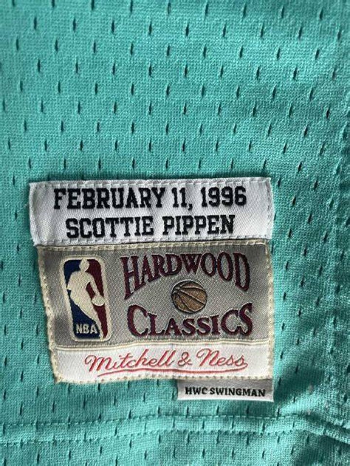 MITCHELL AND NESS SCOTTIE PIPPEN BULLS PLATINUM JERSEY SMJYNG18476