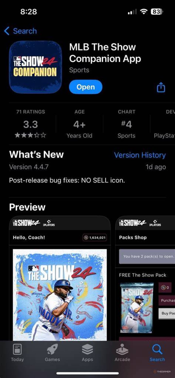 MLB the show companion app pack opening. YouTube